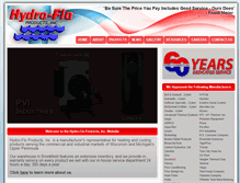 Tablet Screenshot of hydro-flo.com