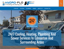 Tablet Screenshot of hydro-flo.ca